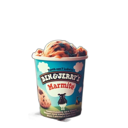 food, 3d render, ben, jerry transparent PNG cut-out