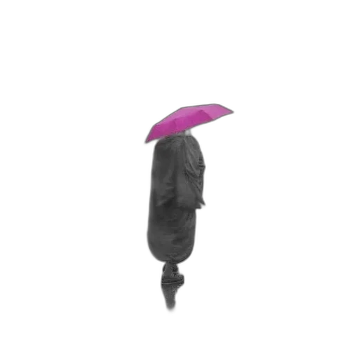 umbrella, hat, staff, jacket transparent PNG cut-out