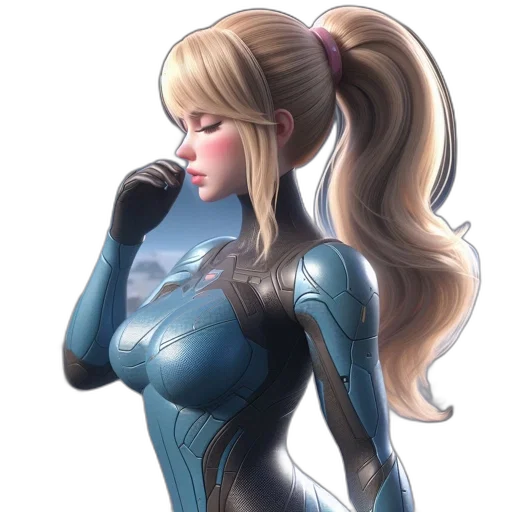 robot, dress, comic book art, concept art transparent PNG cut-out