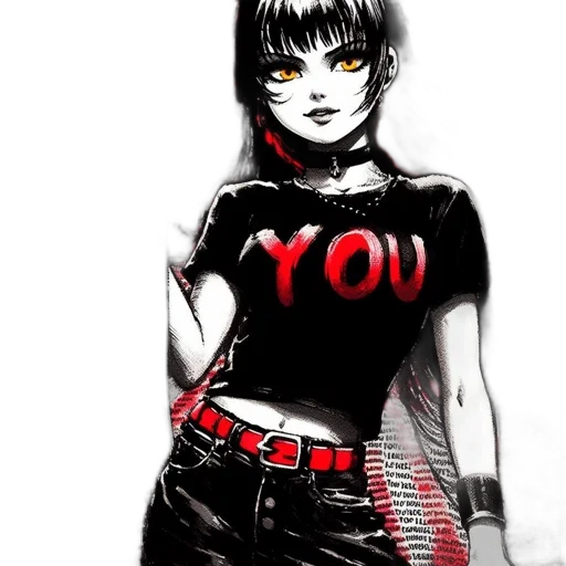robot, dress, weapon, comic book art transparent PNG cut-out