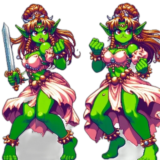 pixel art, concept art, fantasy art, 3d render transparent PNG cut-out