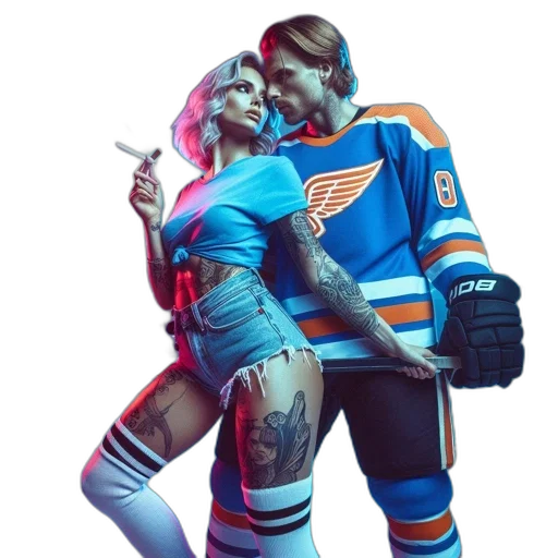 jacket, concept art, cyberpunk, neon lights transparent PNG cut-out