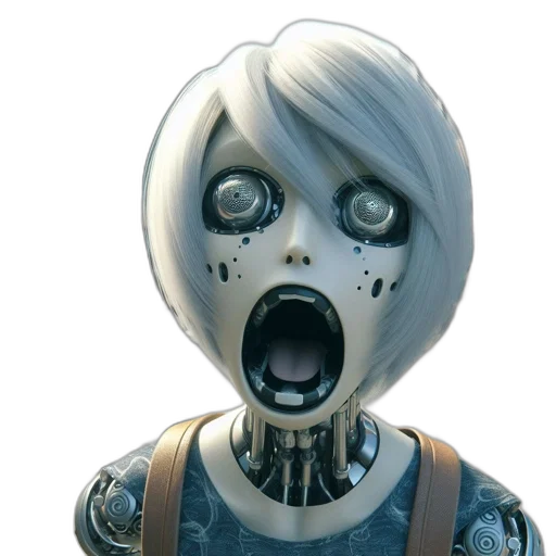 mask, face, robot, creature transparent PNG cut-out