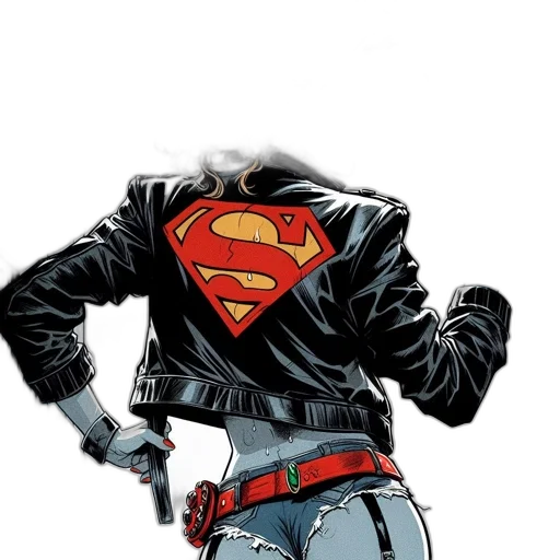 jacket, comic book art, concept art, woman transparent PNG cut-out