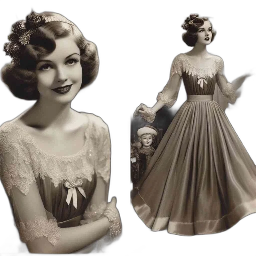 dress, concept art, photorealistic, 3d render transparent PNG cut-out