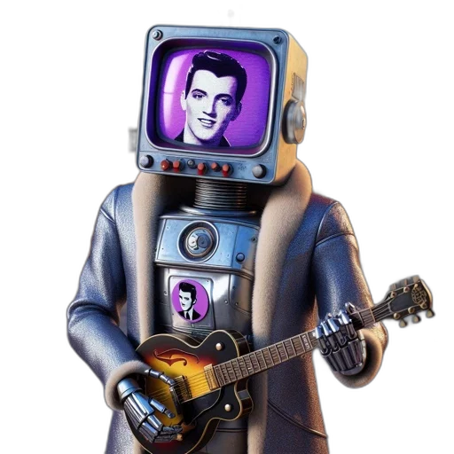 robot, jacket, concept art, 3d render transparent PNG cut-out