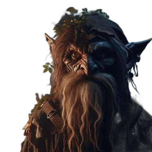 creature, face, mask, staff transparent PNG cut-out