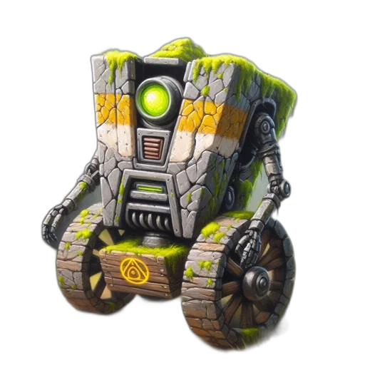 robot, weapon, car, concept art transparent PNG cut-out