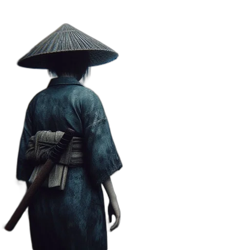 umbrella, hat, staff, sword transparent PNG cut-out