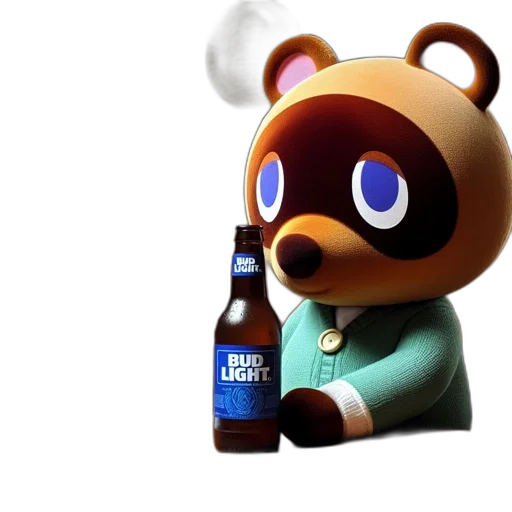 bottle, creature, animal, 3d render transparent PNG cut-out