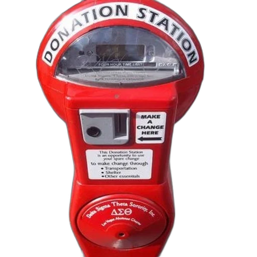 staff, red, donation, station transparent PNG cut-out