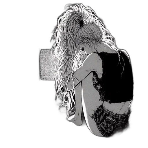 jacket, pixel art, comic book art, anime transparent PNG cut-out
