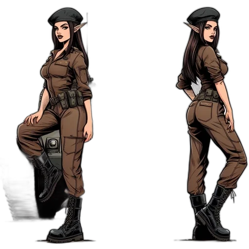 concept art, comic book art, cartoon, fantasy art transparent PNG cut-out