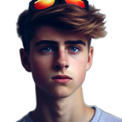 face, hat, hair, mask transparent PNG cut-out