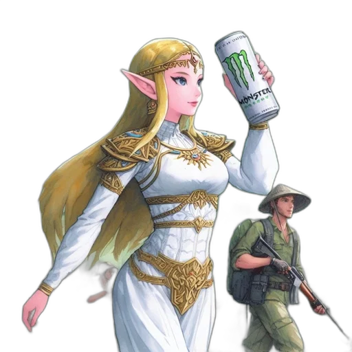 weapon, bottle, staff, dress transparent PNG cut-out