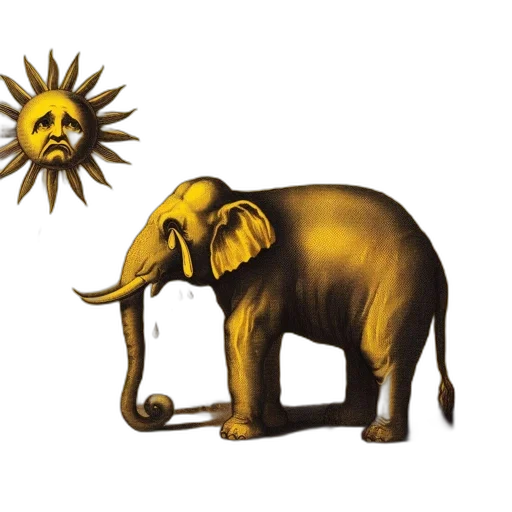 animal, creature, staff, umbrella transparent PNG cut-out