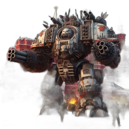 robot, weapon, concept art, fantasy art transparent PNG cut-out