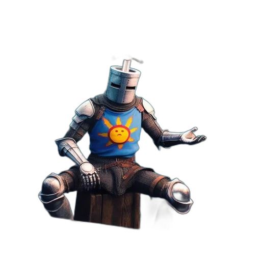 robot, weapon, crown, sword transparent PNG cut-out