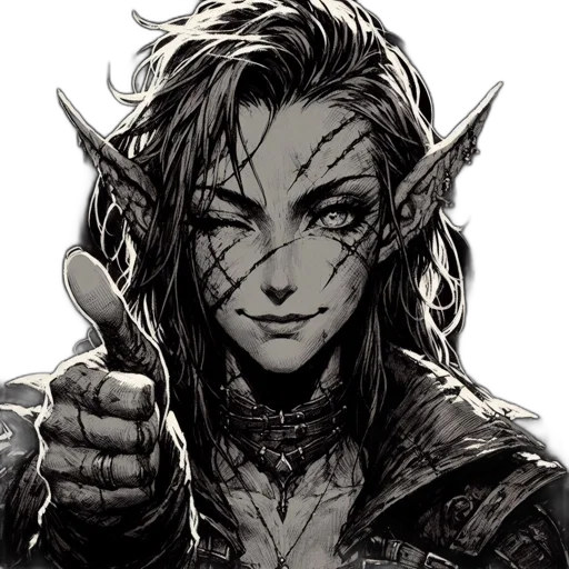 dragon, face, staff, fantasy art transparent PNG cut-out