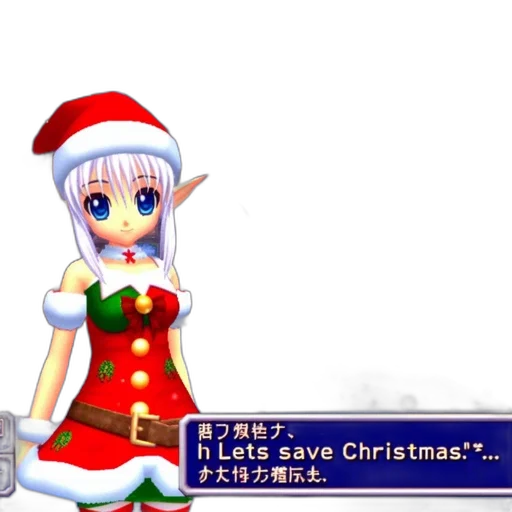 3d render, pixel art, santa-like, character transparent PNG cut-out