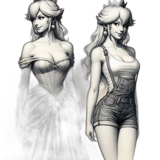 dress, concept art, fantasy art, comic book art transparent PNG cut-out