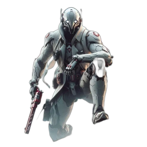 robot, weapon, creature, jacket transparent PNG cut-out