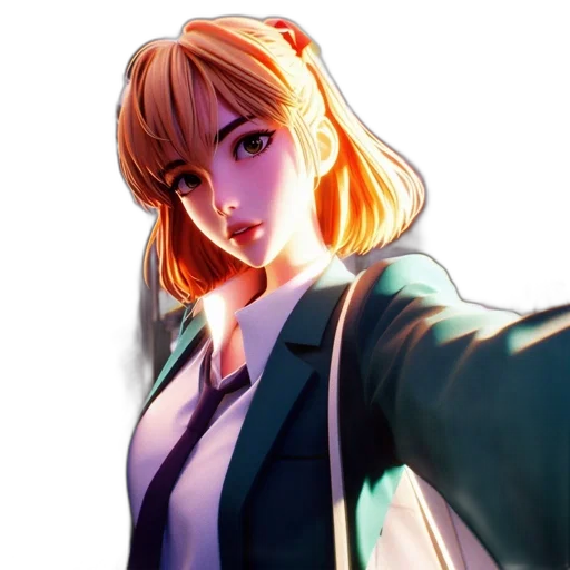 jacket, staff, face, weapon transparent PNG cut-out