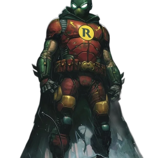 robot, comic book art, concept art, fantasy art transparent PNG cut-out