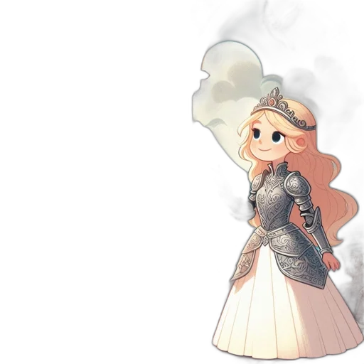 dress, crown, staff, sword transparent PNG cut-out