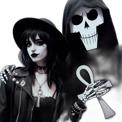 mask, jewelry, hat, jacket transparent PNG cut-out