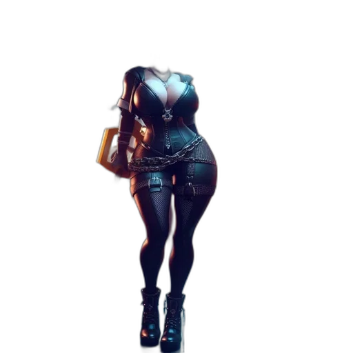 robot, dress, jacket, weapon transparent PNG cut-out