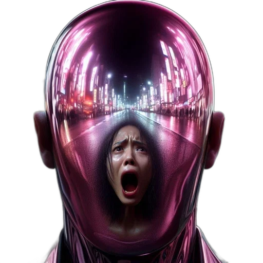 mask, face, robot, cyberpunk transparent PNG cut-out