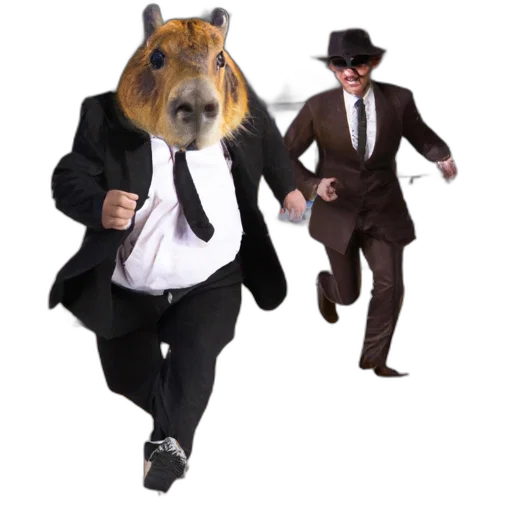 animal, creature, staff, hat transparent PNG cut-out