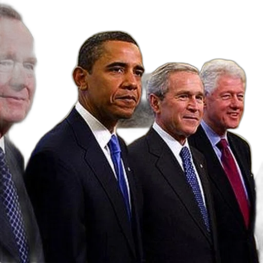 group, four, men, suits transparent PNG cut-out