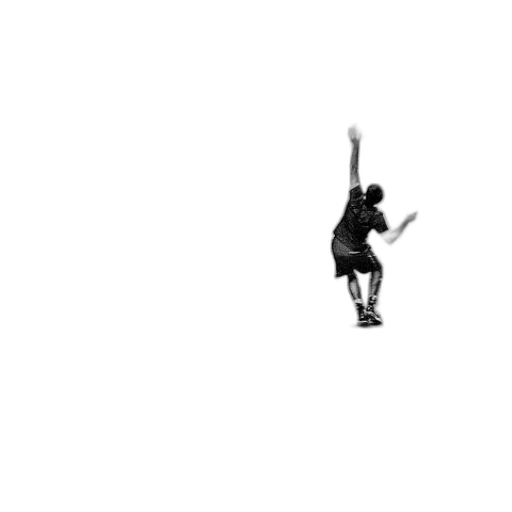 shoes, pixel art, 3d render, black transparent PNG cut-out