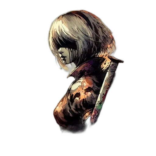 face, mask, weapon, creature transparent PNG cut-out