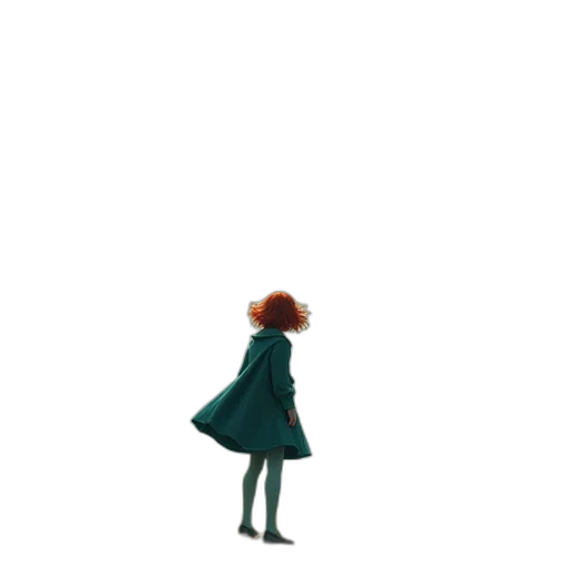 dress, robot, jacket, hair transparent PNG cut-out
