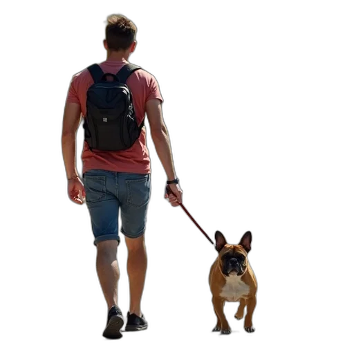 staff, jacket, animal, 3d render transparent PNG cut-out