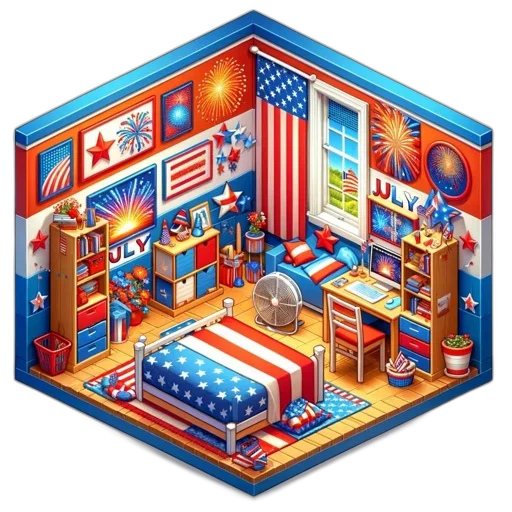 furniture, pixel art, concept art, 3d render transparent PNG cut-out