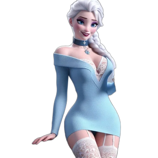 dress, concept art, 3d render, fantasy art transparent PNG cut-out