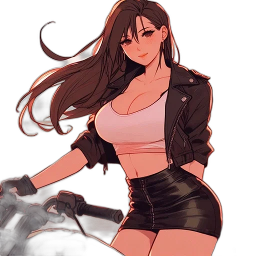 jacket, weapon, dress, anime transparent PNG cut-out