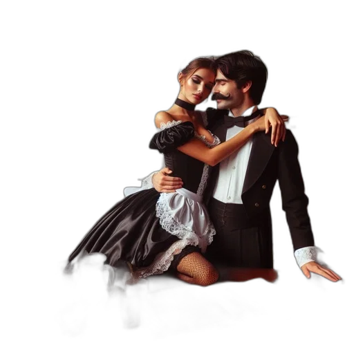 dress, mask, photorealistic, concept art transparent PNG cut-out