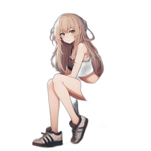 shoes, dress, staff, weapon transparent PNG cut-out