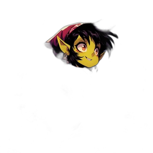 face, mask, hair, weapon transparent PNG cut-out