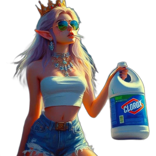 bottle, dress, jacket, creature transparent PNG cut-out