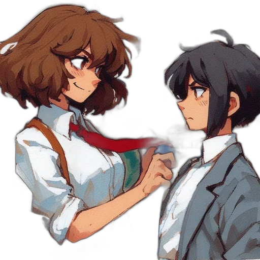 jacket, watercolor, anime, pixel art transparent PNG cut-out