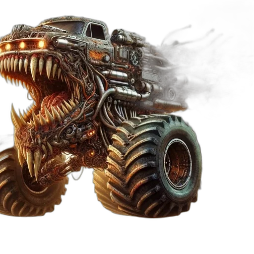 car, creature, weapon, dragon transparent PNG cut-out