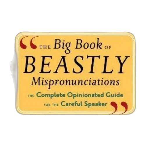 big, book, beastly, mispronunciations transparent PNG cut-out