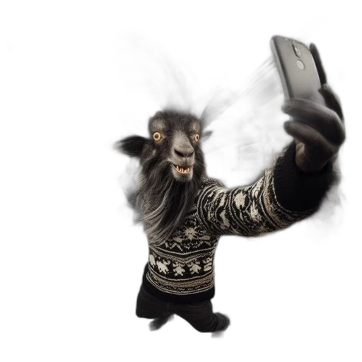 creature, animal, staff, mask transparent PNG cut-out