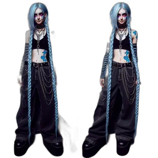 concept art, cyberpunk, fantasy art, 3d render transparent PNG cut-out